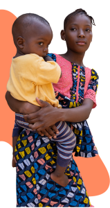 Young mother and child